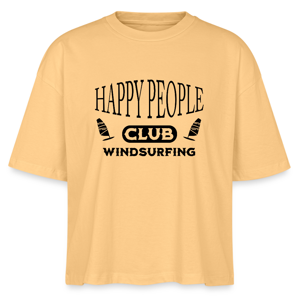 Frauen Boxy Bio-T-Shirt -happy people- - Mispel