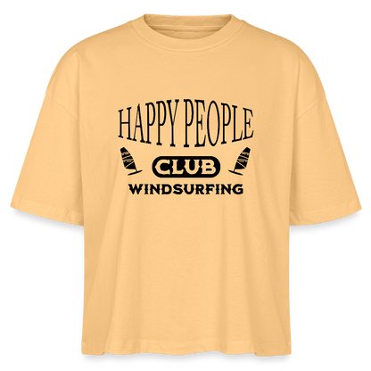 Frauen Boxy Bio-T-Shirt -happy people- - Mispel