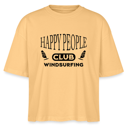Frauen Boxy Bio-T-Shirt -happy people- - Mispel