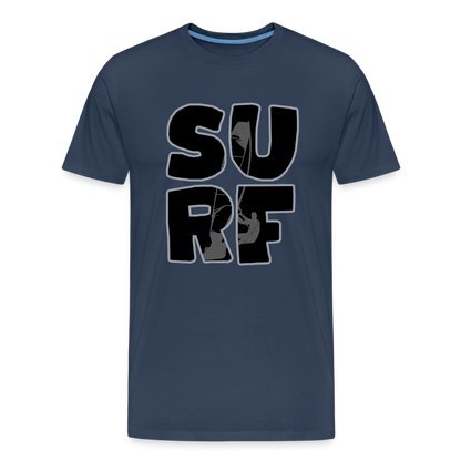 Männer Premium Bio T-Shirt -surf- - Navy