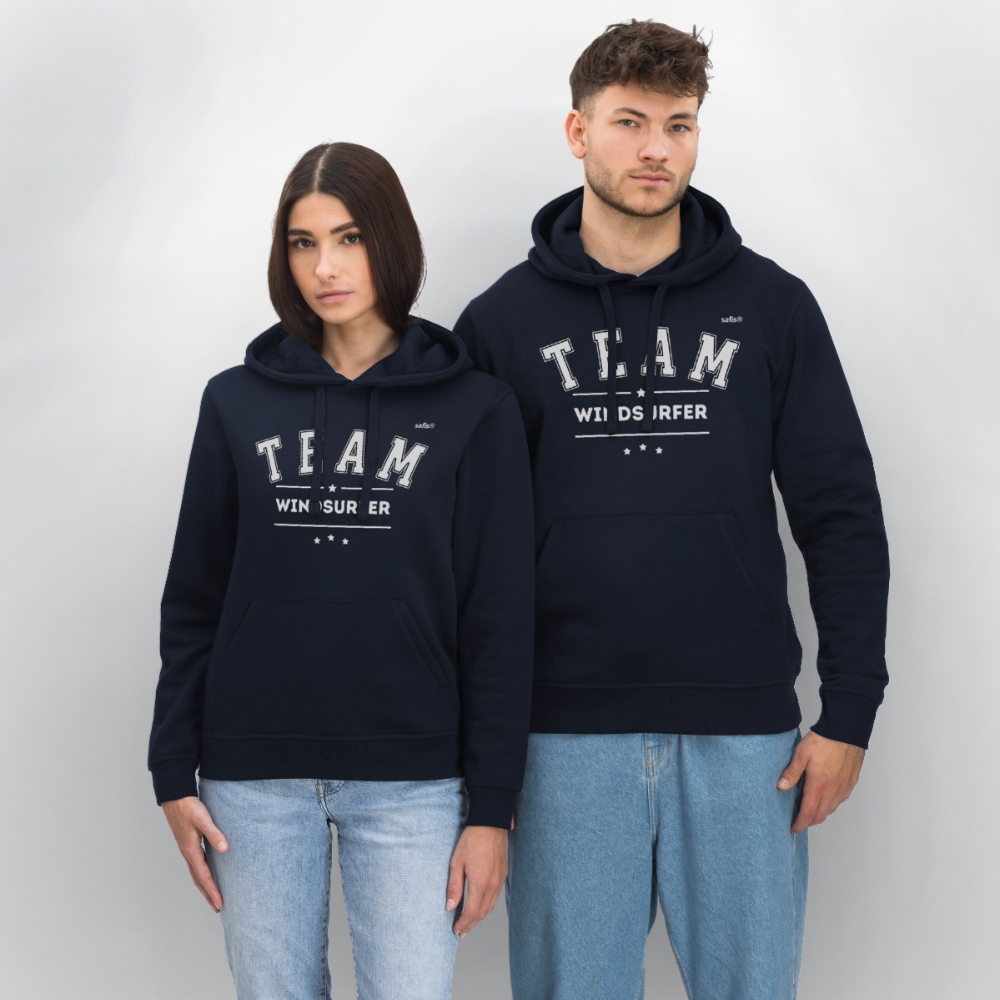 Unisex Bio-Hoodie DRUMMER -Team Windsurfer- - French Navy