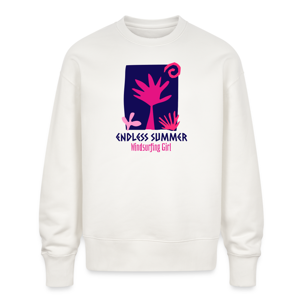 Unisex Oversize Bio Pullover -endless summer- - OFF WHITE