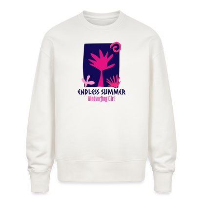 Unisex Oversize Bio Pullover -endless summer- - OFF WHITE