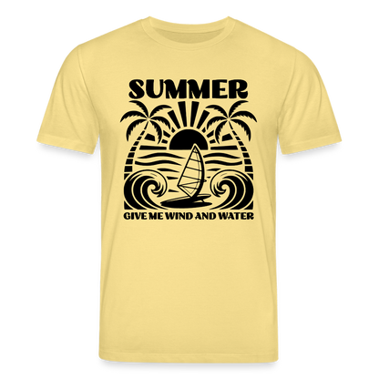 Unisex Bio-T-Shirt CREATOR -give me wind and water- - Gelb Viva 