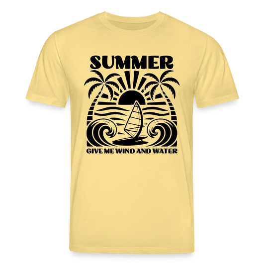 Unisex Bio-T-Shirt CREATOR -give me wind and water- - Gelb Viva 