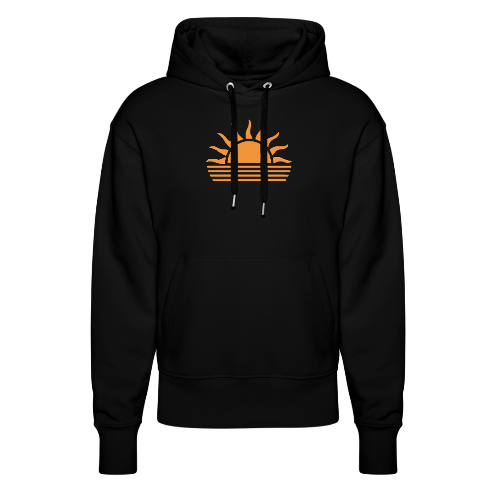 Unisex Relaxed Fit Bio-Hoodie -sunset- - Schwarz