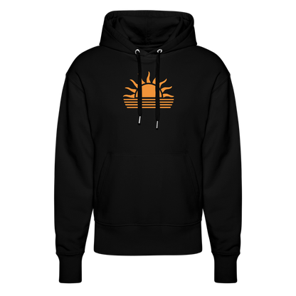 Unisex Relaxed Fit Bio-Hoodie -sunset- - Schwarz