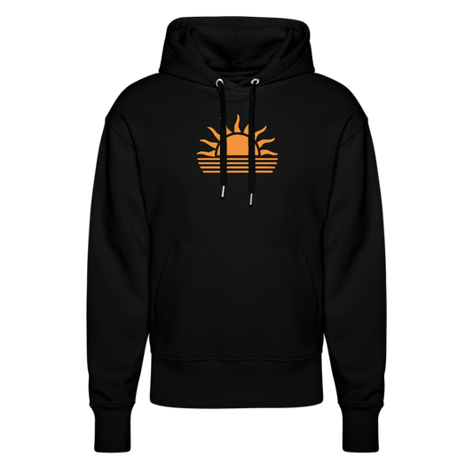 Unisex Relaxed Fit Bio-Hoodie -sunset- - Schwarz