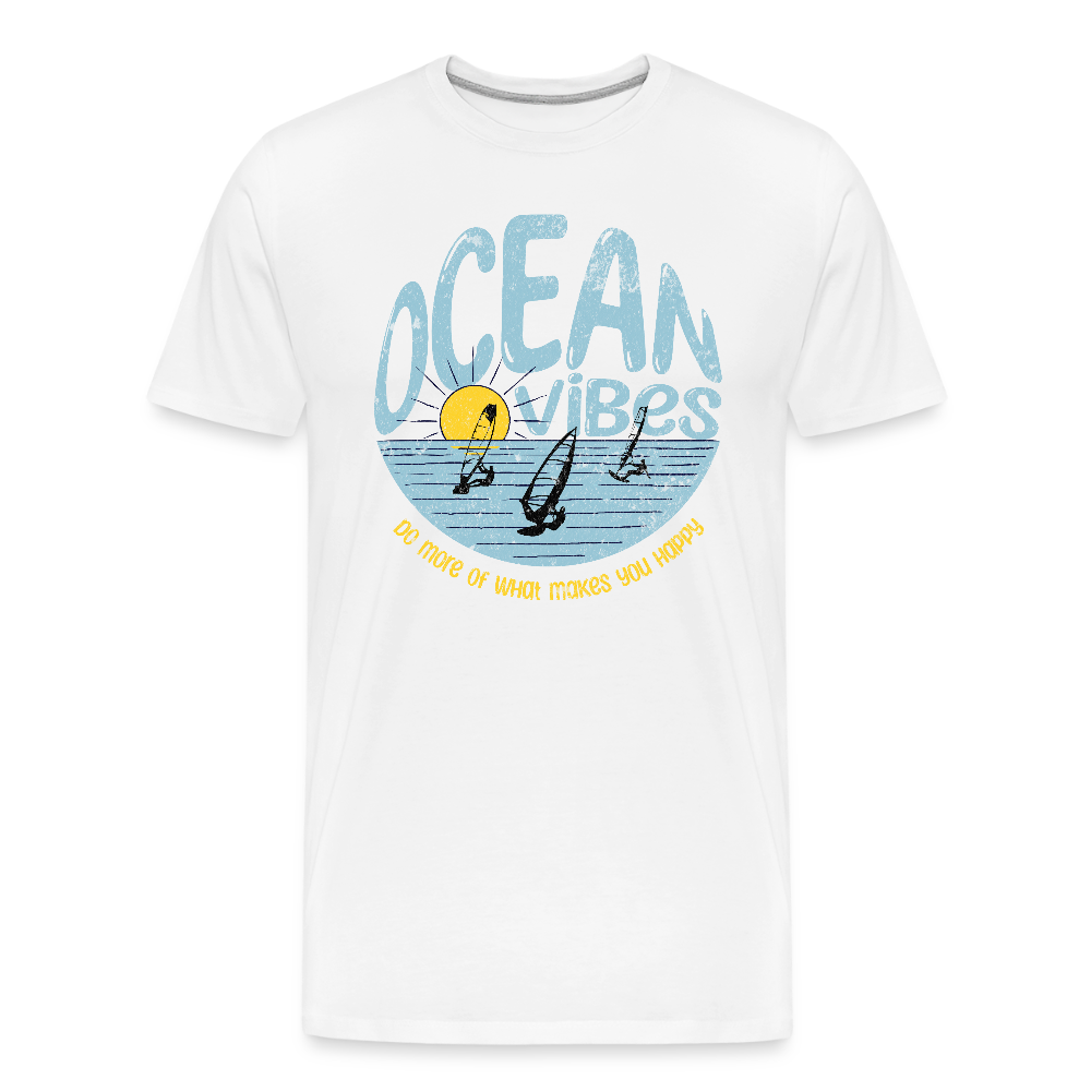 Männer Premium Bio T-Shirt -do more- - Weiß