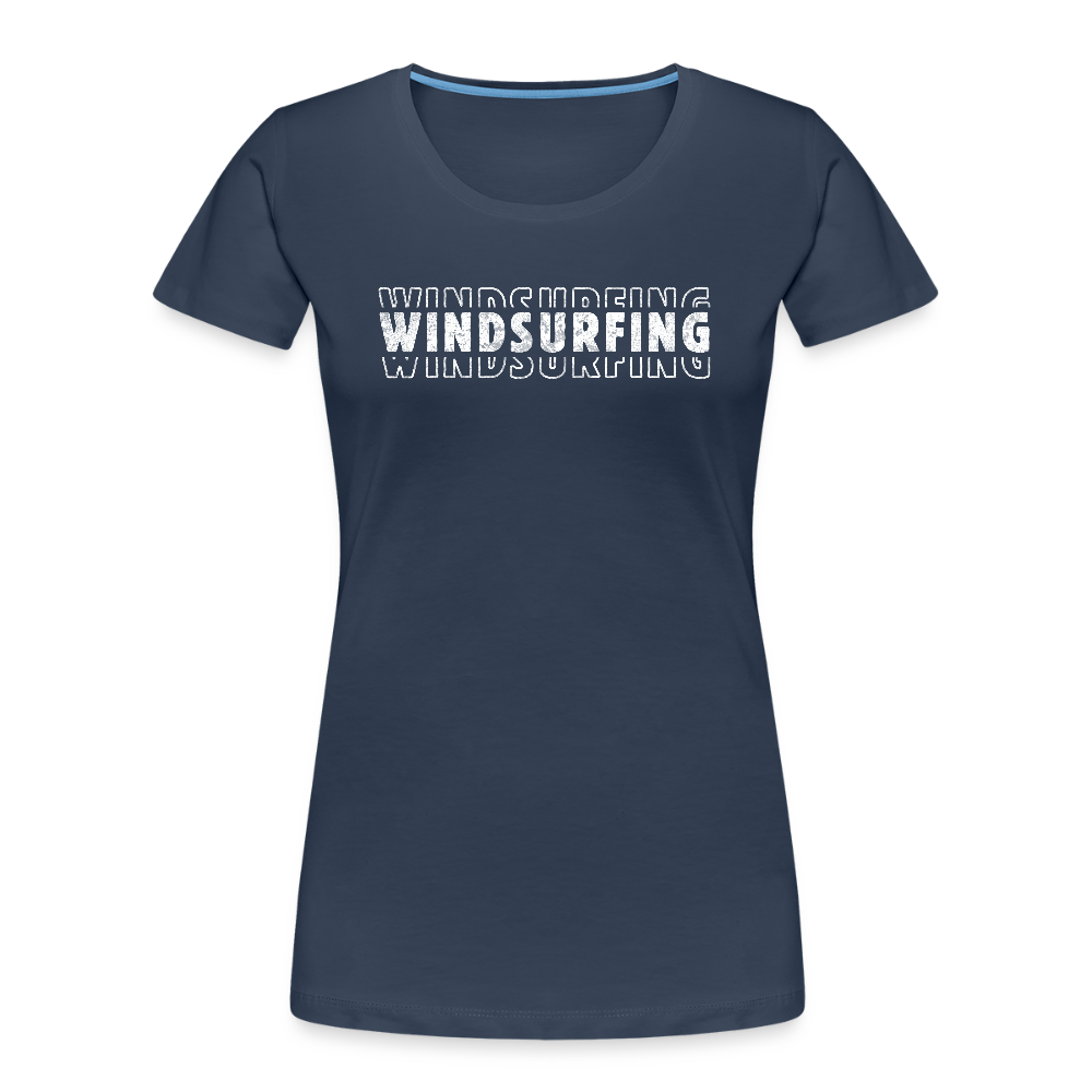 Frauen Premium Bio T-Shirt -windsurfing- - Navy