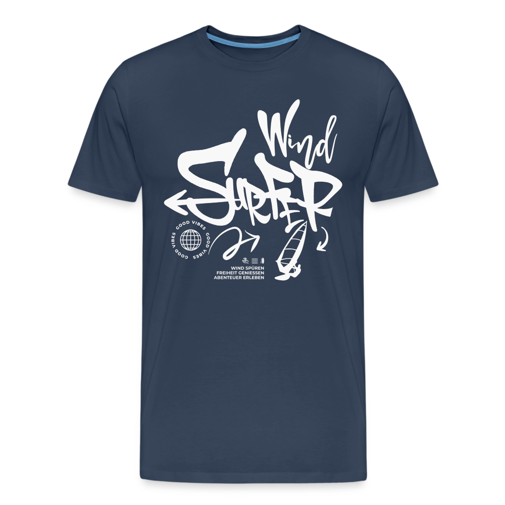 Männer Premium Bio T-Shirt -good vibes- - Navy