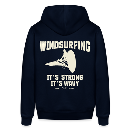 Unisex Bio-Hoodie -wavy- - Navy