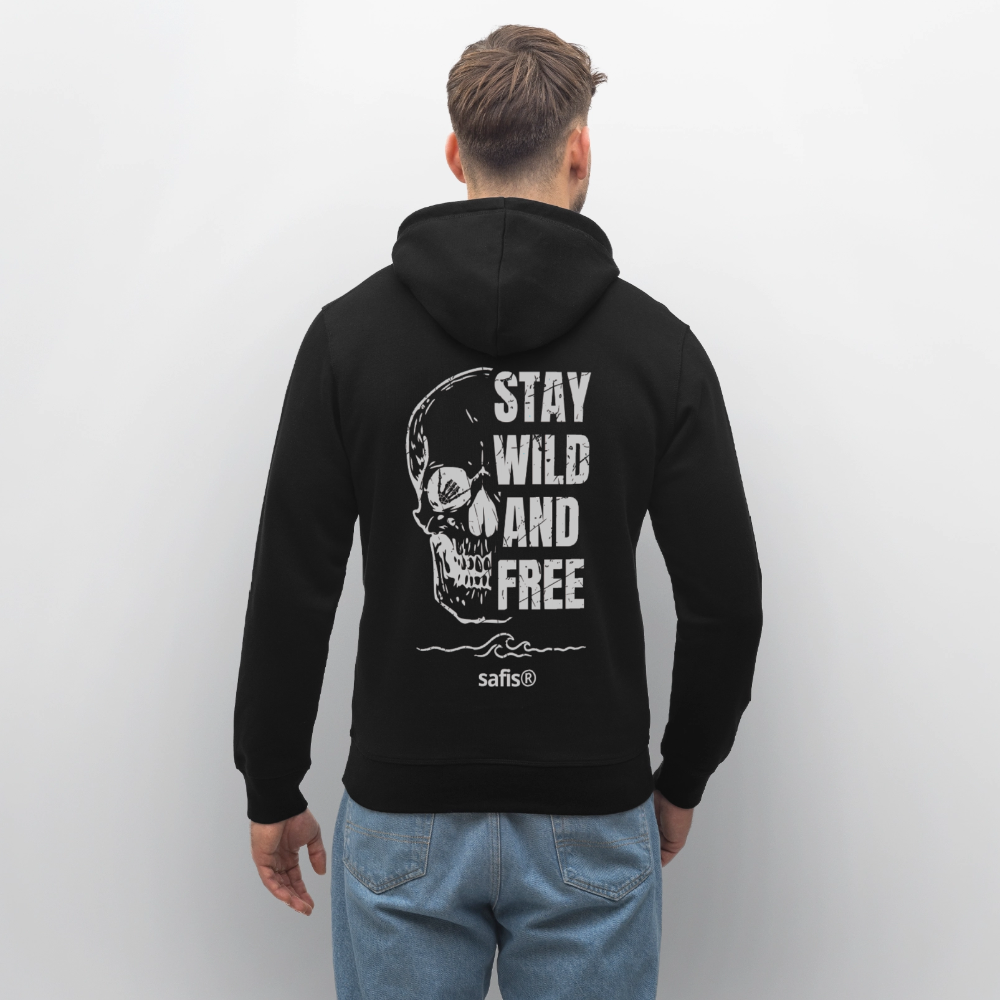 -wild and free- Unisex Bio-Hoodie DRUMMER - Schwarz
