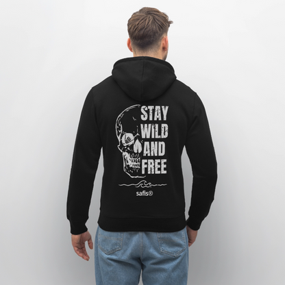 -wild and free- Unisex Bio-Hoodie DRUMMER - Schwarz