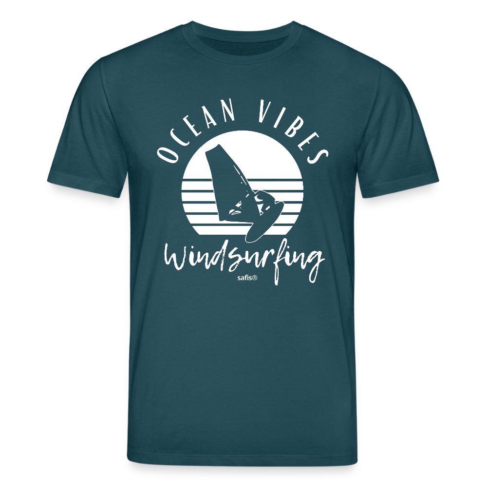 Unisex Bio-T-Shirt CREATOR -ocean vibes sunset- - Dunkles Petrol