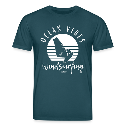 Unisex Bio-T-Shirt CREATOR -ocean vibes sunset- - Dunkles Petrol