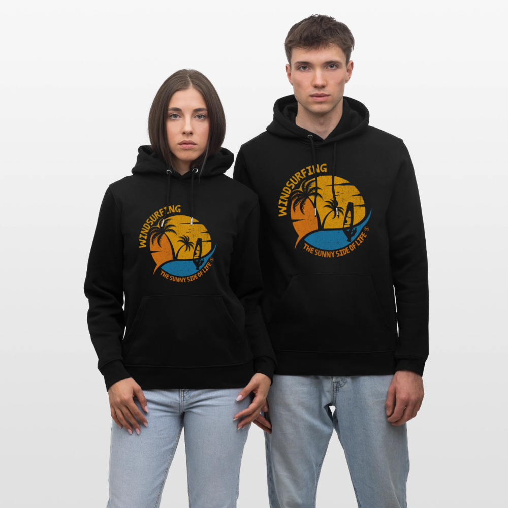 Unisex Bio-Hoodie CRUISER -sunny side- - Schwarz