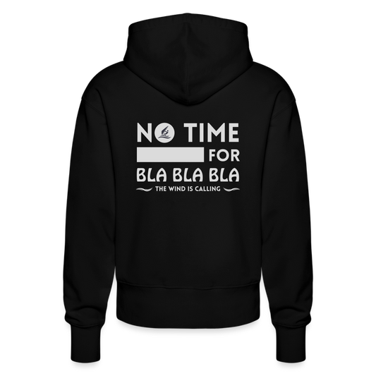 Unisex Relaxed Fit Bio-Hoodie -bla bla bla- - Schwarz