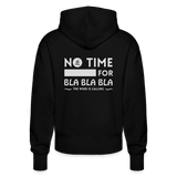 Unisex Relaxed Fit Bio-Hoodie -bla bla bla- - Schwarz