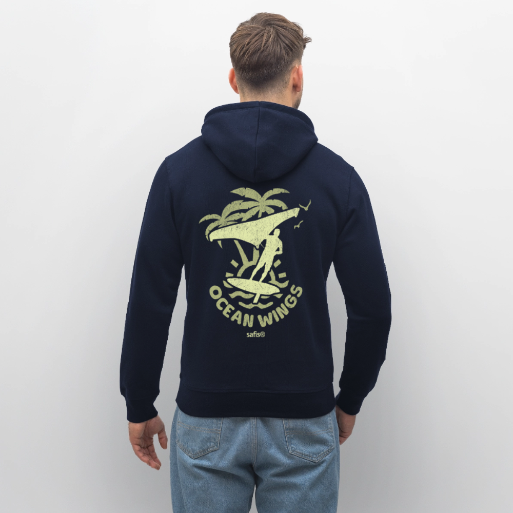 Unisex Bio-Hoodie DRUMMER -ocean wings- - French Navy