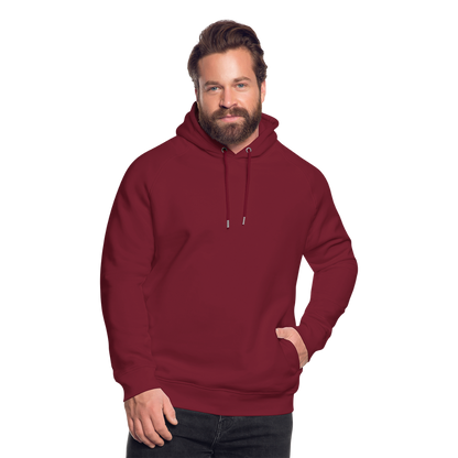 Unisex Bio-Hoodie -cancel everything- - Burgunderrot