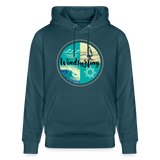 Unisex Bio-Hoodie CRUISER -ocean- - Dunkles Petrol