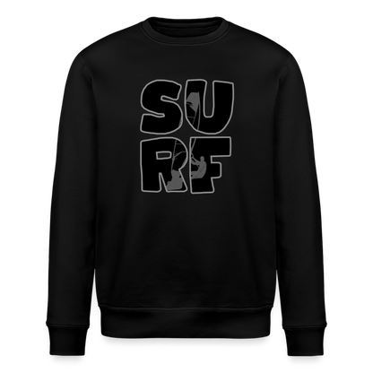Unisex Bio-Sweatshirt ROLLER -surf- - Schwarz