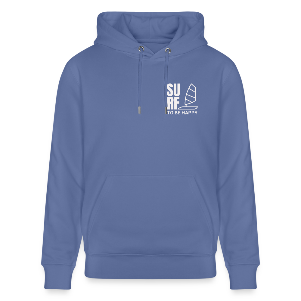 Unisex Bio-Hoodie CRUISER -surf to be happy- - Blau