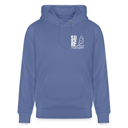 Unisex Bio-Hoodie CRUISER -surf to be happy- - Blau