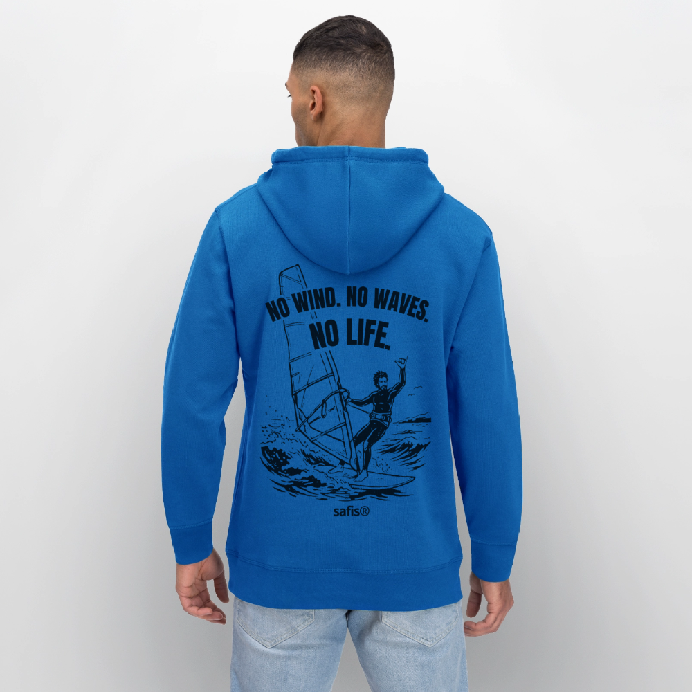 -no life- Unisex Bio-Hoodie DRUMMER - Königsblau