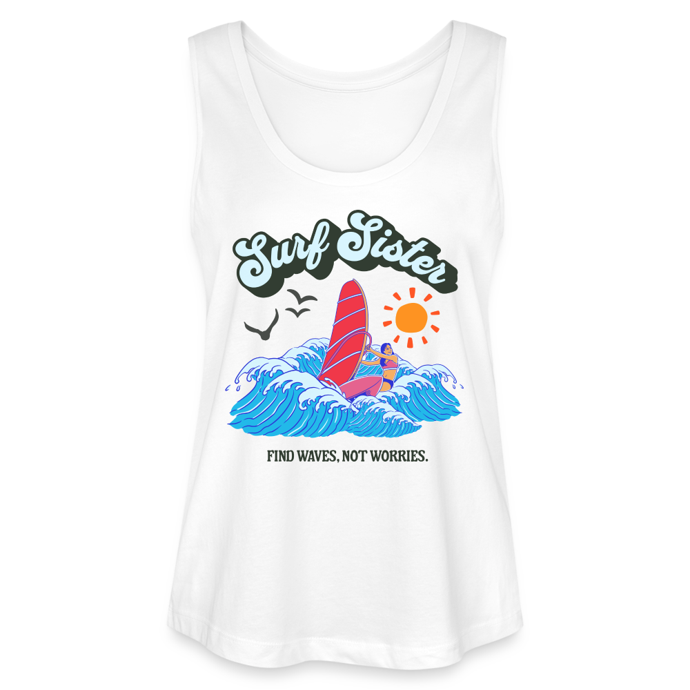 Frauen Bio Tank Top MINTER -surf sister- - Weiß