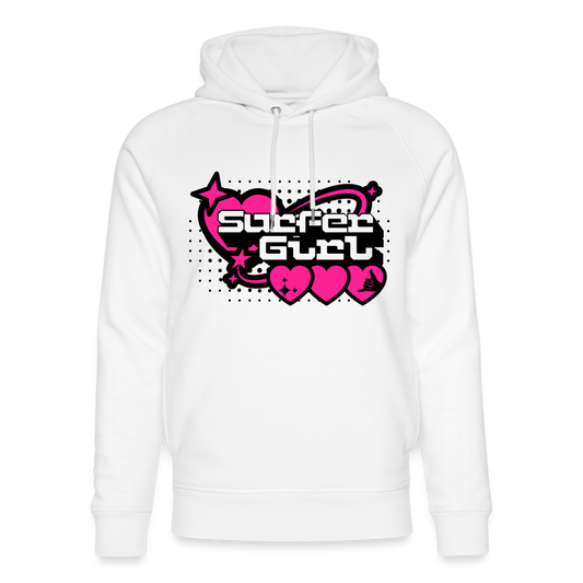 Unisex Bio-Hoodie -surfer girl- - Weiß