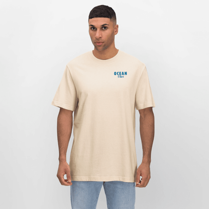Relaxed Fit Unisex Bio-T-Shirt -happiest- - Weißgrau