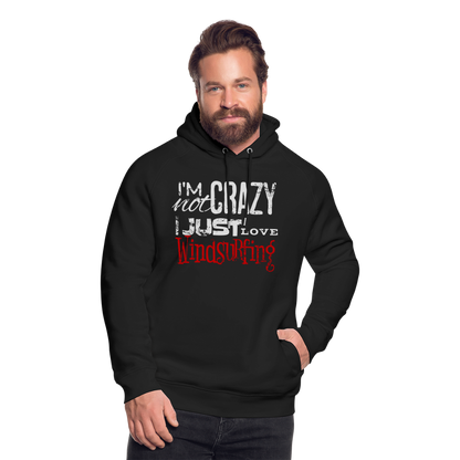 Unisex Bio-Hoodie -crazy- - Schwarz