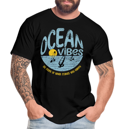 Männer Premium Bio T-Shirt -do more- - Schwarz