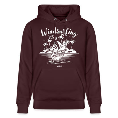 Unisex Bio-Hoodie CRUISER -Windsurfing Vibes- - Maroon
