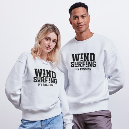 Unisex Oversize Bio Pullover -my passion- - Weiß