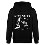 Unisex Bio-Kapuzenjacke CULTIVATOR -stay salty- - Schwarz