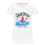 Frauen Premium Bio T-Shirt -surf sister- - Weiß