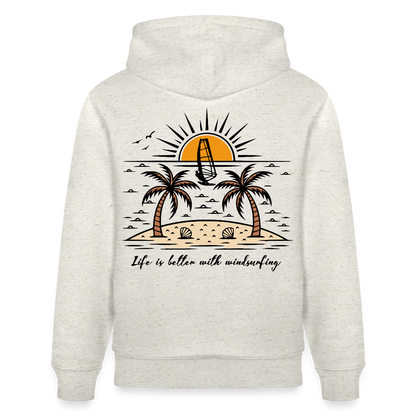 Unisex Bio-Hoodie CRUISER -better life- - Beige meliert