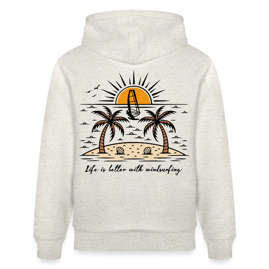 Unisex Bio-Hoodie CRUISER -better life- - Beige meliert