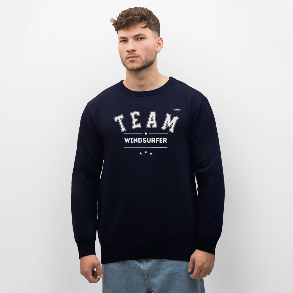 Unisex Bio-Sweatshirt ROLLER -Team Windsurfer- - Navy