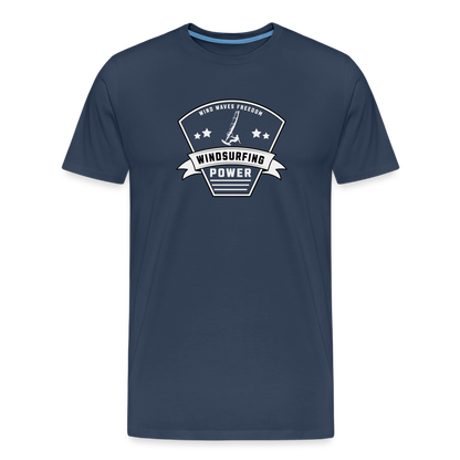Männer Premium Bio T-Shirt -power- - Navy