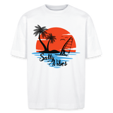 Unisex Oversize Bio-T-Shirt -salty vibes- - Weiß