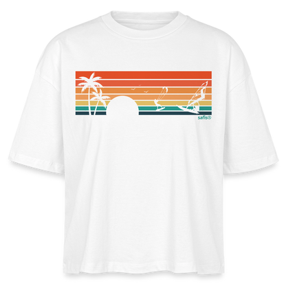 -sunset- Stanley/Stella Frauen Boxy Bio-T-Shirt Nova - Weiß