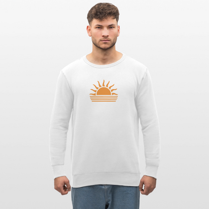 Unisex Bio-Sweatshirt -sunset- - Weiß