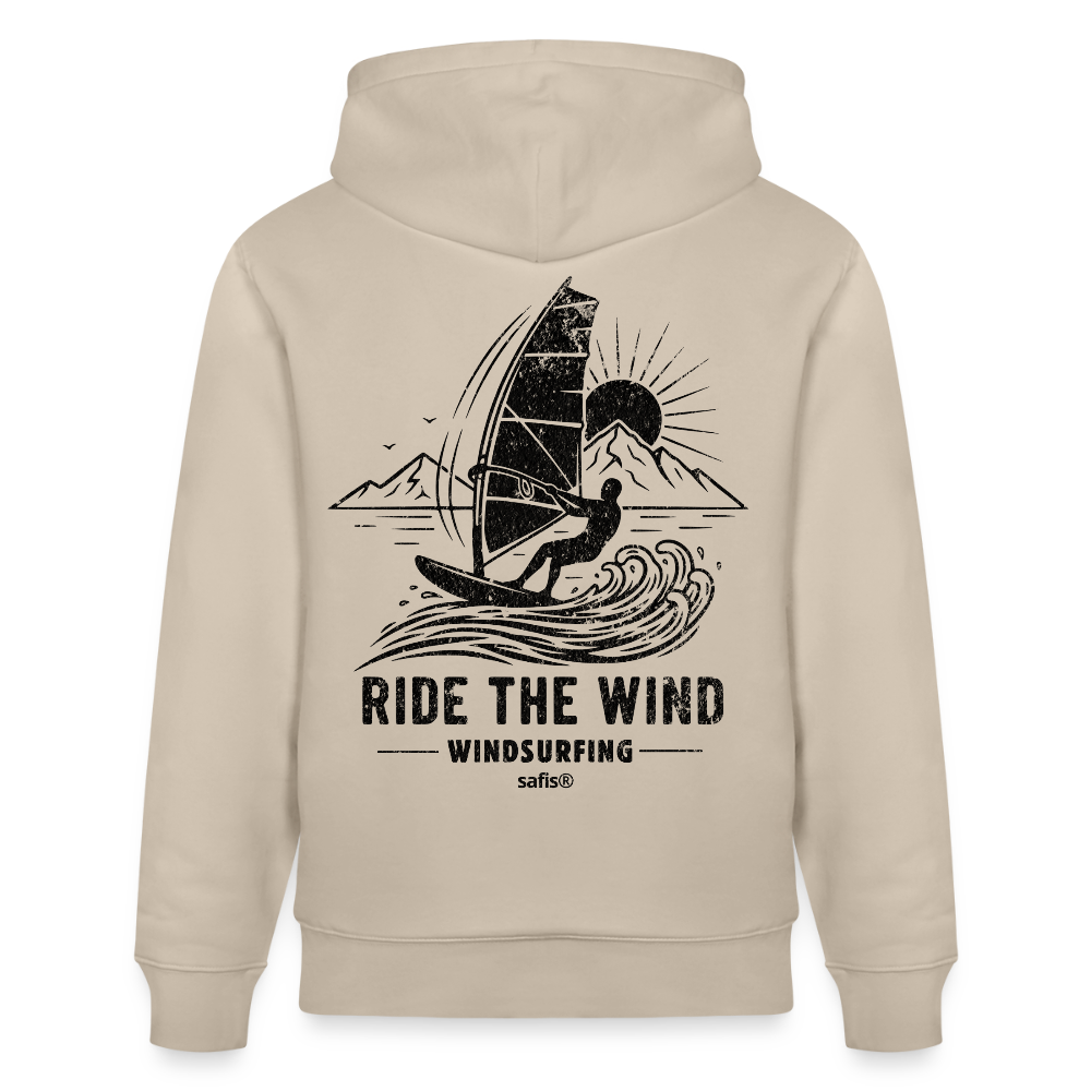Unisex Bio-Hoodie CRUISER -ride the wind- - Beige