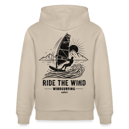 Unisex Bio-Hoodie CRUISER -ride the wind- - Beige