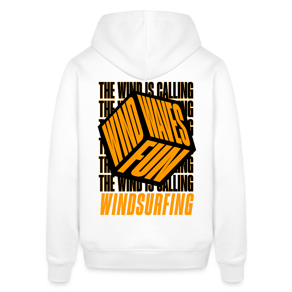 Unisex Bio-Hoodie -wind waves fun- - Weiß
