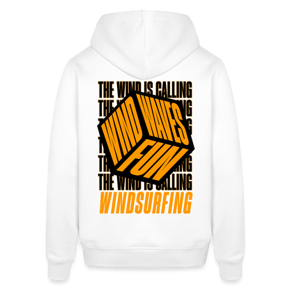 Unisex Bio-Hoodie -wind waves fun- - Weiß